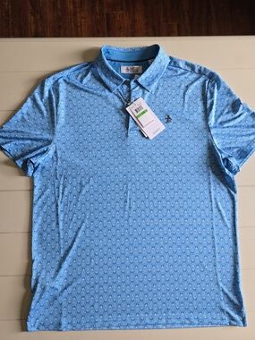 BNWT - Original Penguin Light Blue Golf Polo